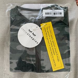 Little sleepies vintage Camo zippy 18-24 mo